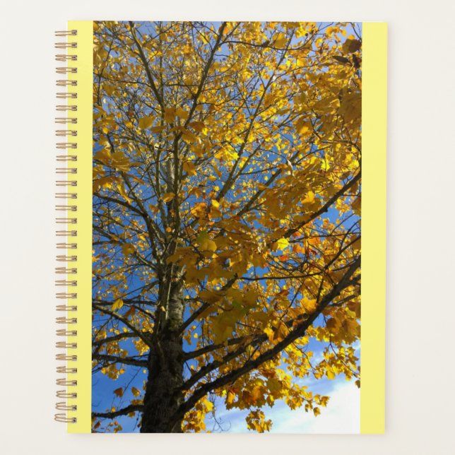 Yellow Autumn Tree Planner (Front)