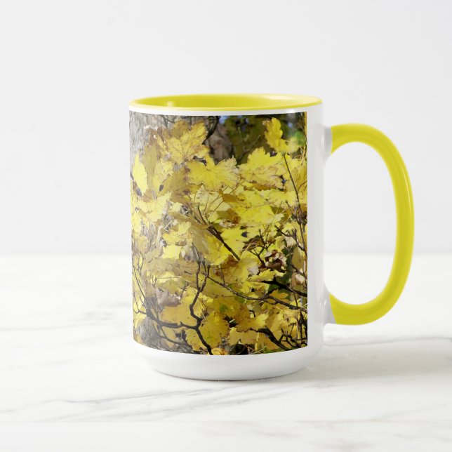 YELLOW AUTUMN TREES MUG (Right)