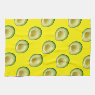 Yellow Avocados Green Guacamole 4Kiki Tea Towel