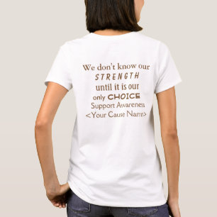 Yellow Awareness Ribbon Angel Custom Cause Shirts