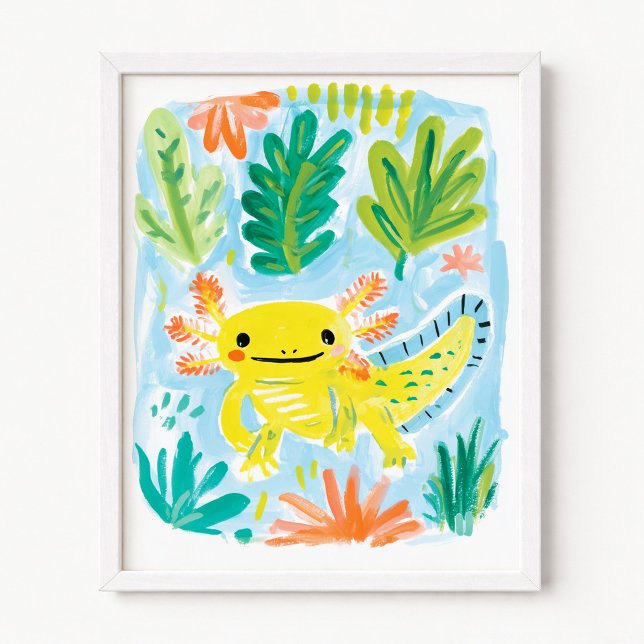 Yellow Axolotl Poster (Yellow Axolotl Poster)