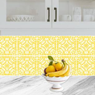 Yellow Azulejos Portuguese Spanish Mediterranean Tile