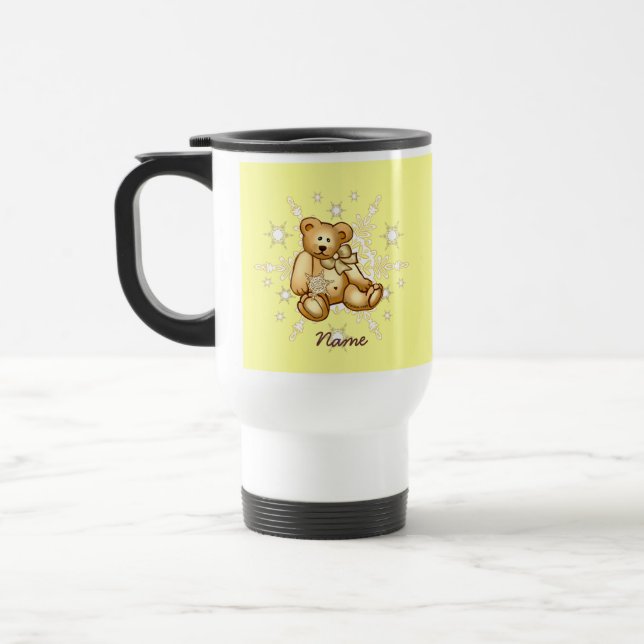 Yellow Baby Bear Travel Mug (Left)