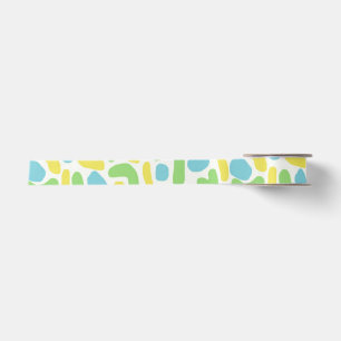 Yellow, Baby Blue and Lime Green Satin Ribbon