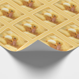 Yellow Baby Duckling Wrapping Paper