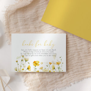 Yellow Baby In Bloom Wildflower Books For Baby Enclosure Card