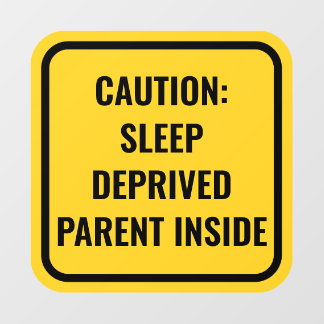Yellow Baby On Board Alternative Car Window Decal