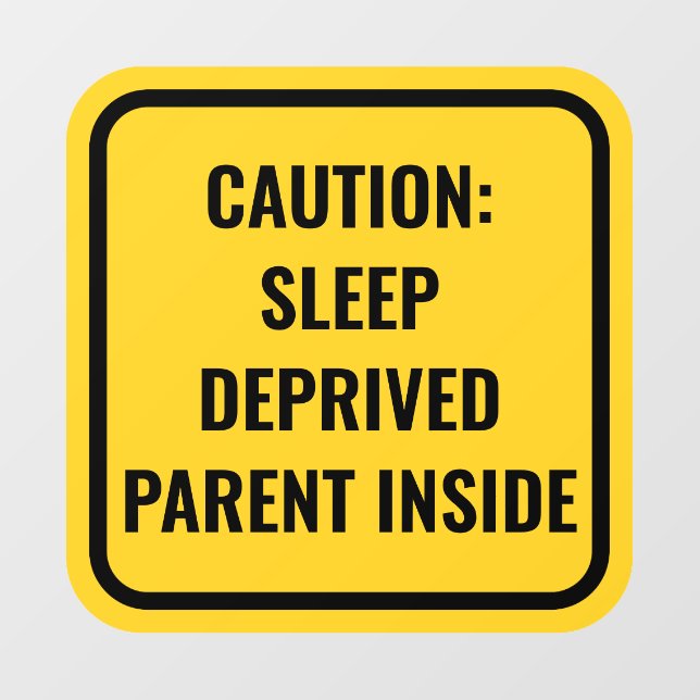 Yellow Baby On Board Alternative Car Window Decal (Sheet)