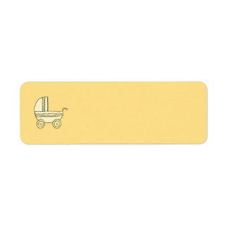Yellow Baby Pram.