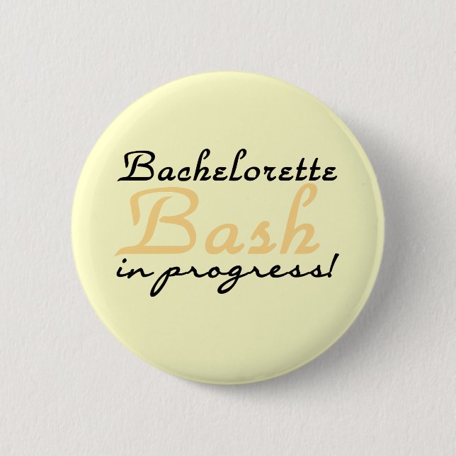 Yellow Bachelorette Bash Tshirts and Gifts 6 Cm Round Badge (Front)