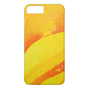 yellow background. watercolor on paper iPhone 8 plus/7 plus case