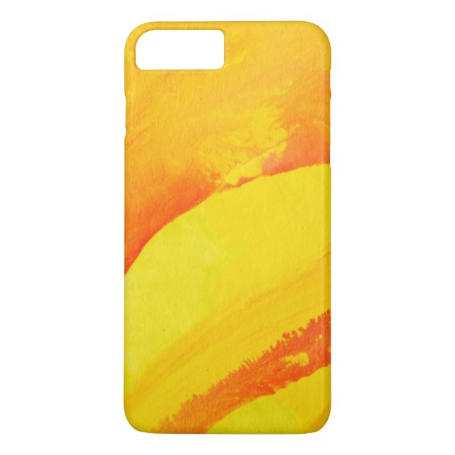 yellow background. watercolor on paper Case-Mate iPhone case (Back)