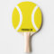 Yellow ball ping pong paddle for table tennis