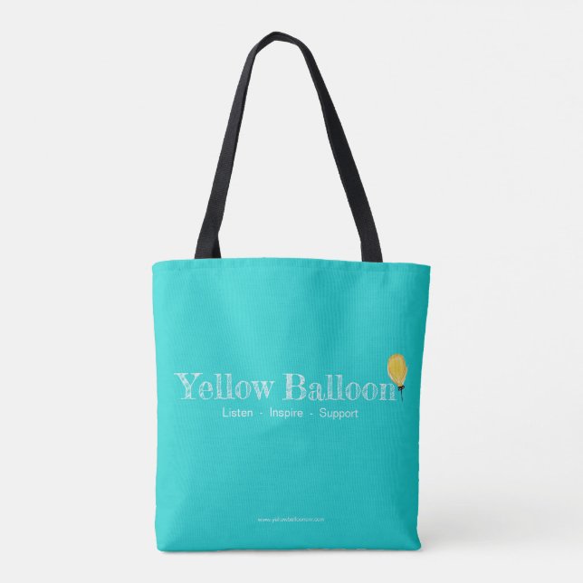 Yellow Balloon Tote Bag (Back)