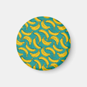 Yellow Banana: Black Outline Vintage Magnet