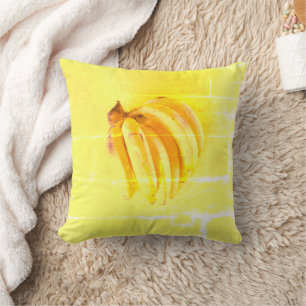  "Yellow Banana" Cute Photo. Buy Now  Cushion