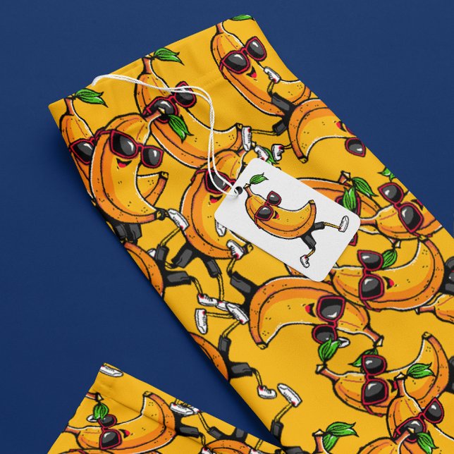 Yellow Banana Funny pixel art Leggings (Creator Uploaded)