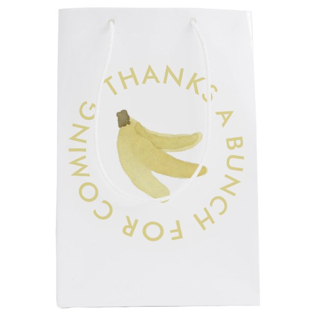 Yellow Banana Party ‘Thanks A Bunch’ Favour Bag (Front)