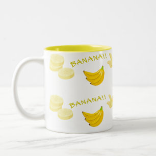 Yellow Banana Two-Tone Coffee Mug
