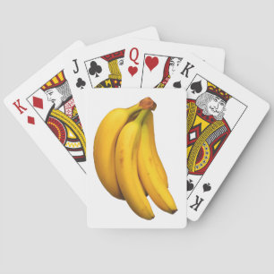 Yellow bananas in a bunch rectangular  playing cards