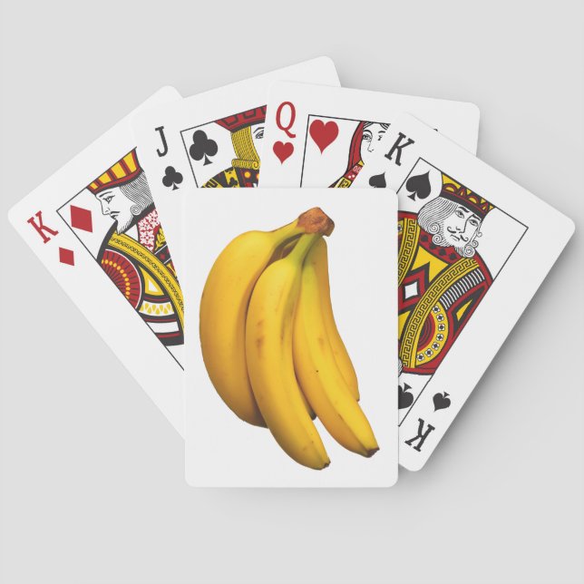 Yellow bananas in a bunch rectangular  playing cards (Back)