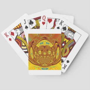 Yellow Baseball Glove: A Retro Look Playing Cards