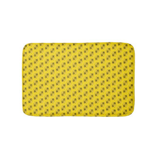 yellow bath mat