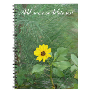 Yellow beach sunflower Notebook