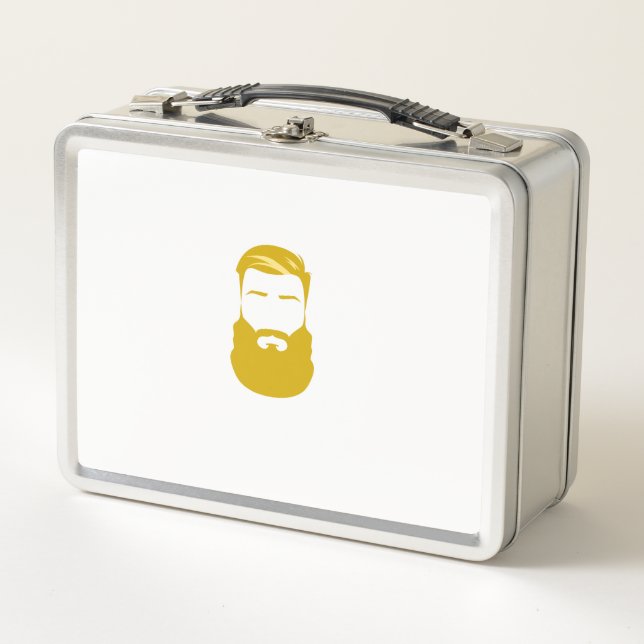 Yellow Beard Metal Lunch Box (Front)