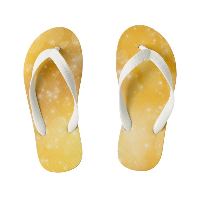 Yellow Beauty  Kid's Flip Flops (Footbed)