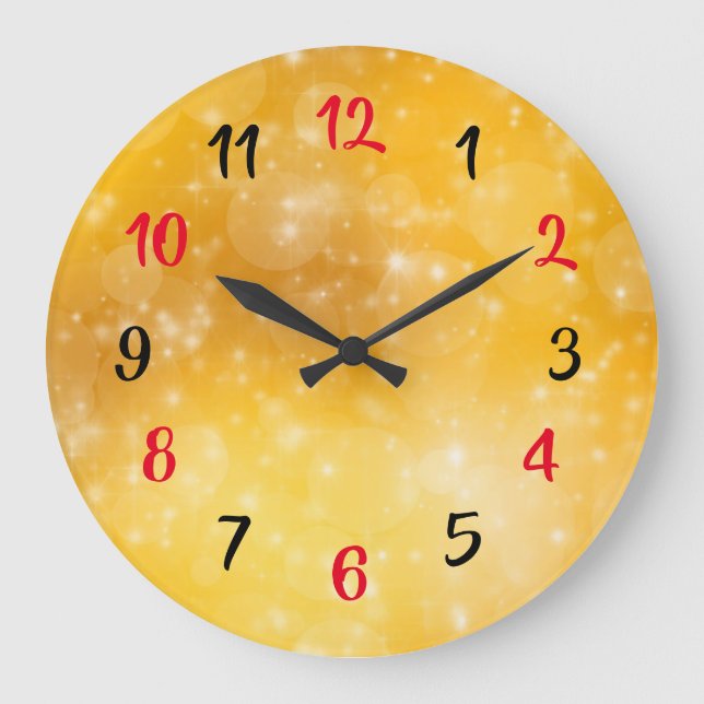 Yellow Beauty  Large Clock (Front)