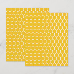 Yellow beehive Bumble Bee Print Scrapbook Paper