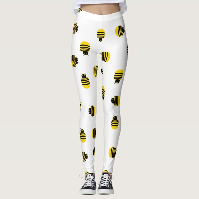 Yellow Bees Leggings (Front)