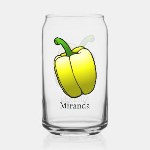 Yellow Bell Pepper Can Glass