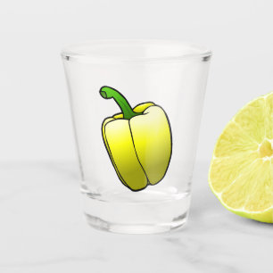 Yellow Bell Pepper Shot Glass