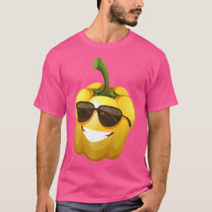 Yellow Bell Pepper Sunglusses Love Veggie Salad Co T-Shirt