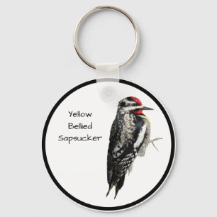Yellow-Bellied Sapsucker Key Ring