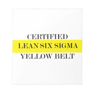 Yellow Belt Notepad