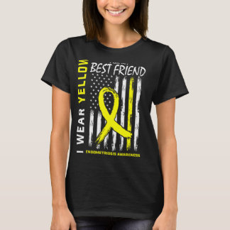 Yellow Best Friend Endometriosis Awareness America T-Shirt
