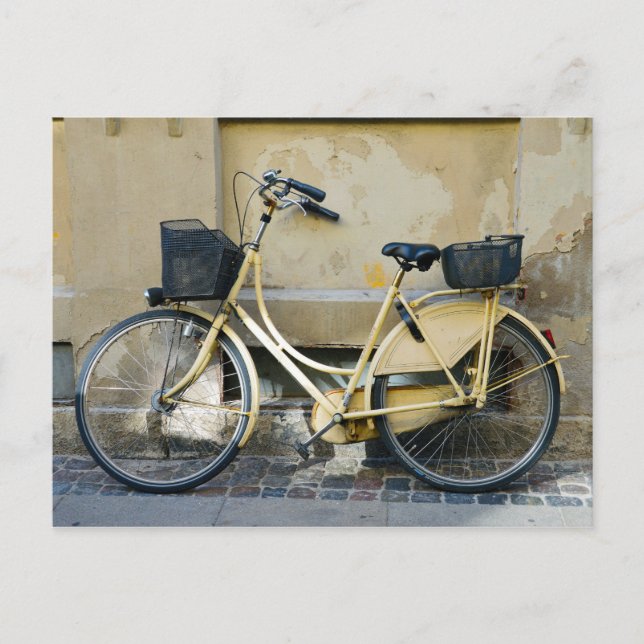 Yellow Bicycle, Copenhagen, Denmark Postcard (Front)