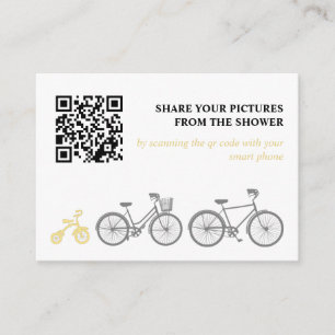 Yellow Bicycle Picture Share Enclosure Card