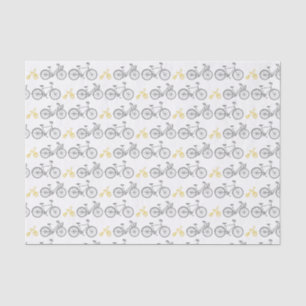 Yellow Bicycle Tissue Paper