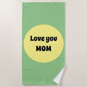 Yellow Big Dot Beach Towel
