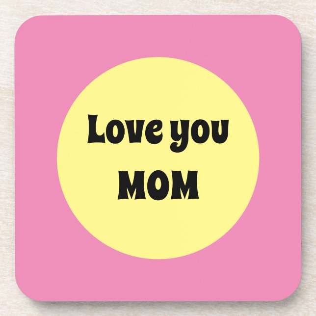 Yellow Big Dot Coaster (Front)