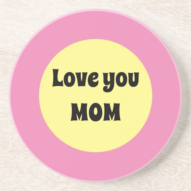 Yellow Big Dot Coaster (Front)