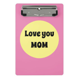 Yellow Big Dot Mini Clipboard