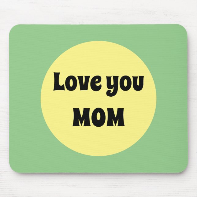 Yellow Big Dot Mouse Mat (Front)