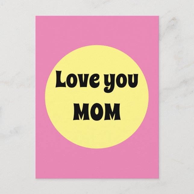 Yellow Big Dot Postcard (Front)