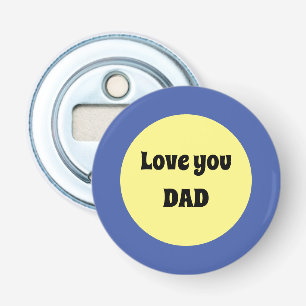 Yellow Big Dot Square Sticker Bottle Opener