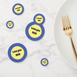 Yellow Big Dot Square Sticker Confetti
